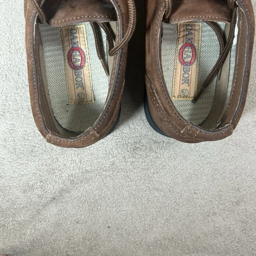Oak Harbor Men's Size 7.5 M Brown Leather Wingtip Casual Oxford Shoes